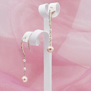 Edison Pearl Dangle Earrings, 14K Gold Filled